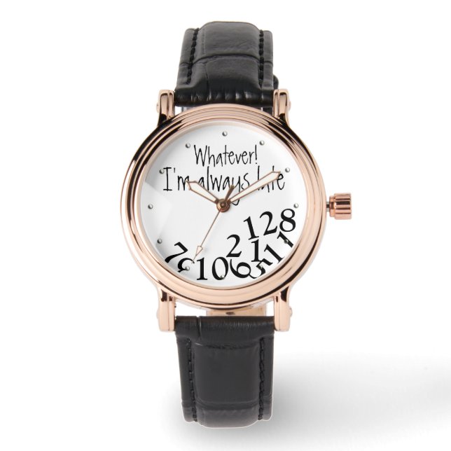 Lönsam Spelar ingen roll alltid senkommen siffra A Armbandsur (Framsida)