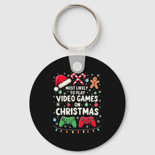 Lönsam spelare som troligast spelar videospel på d nyckelring