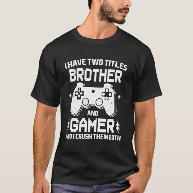 Lönsam spelspelvideospelsstyrenhet för son Boys Br T Shirt (Framsida)