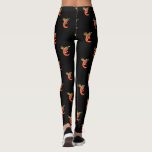 Lönsam spicy Chili vid brand Leggings