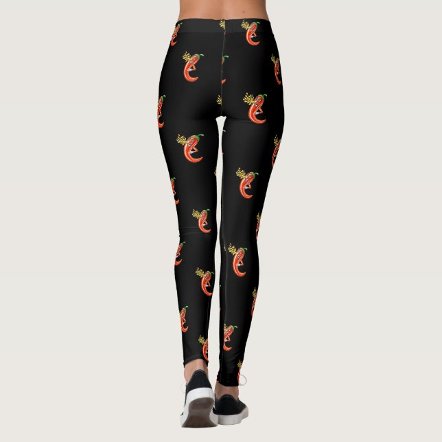 Lönsam spicy Chili vid brand Leggings (Baksida)