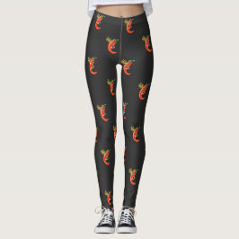 Lönsam spicy Chili vid brand Leggings