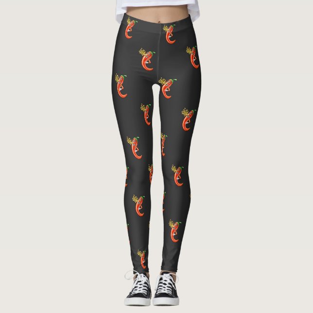 Lönsam spicy Chili vid brand Leggings (Framsida)