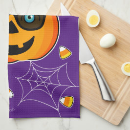 Lönsam Spooky Pumpkin iconic winkS Kitchen Towels Kökshandduk