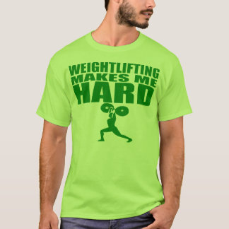 Lönsam sport - Viktupplyft gör mig hård - grönt Tee Shirt