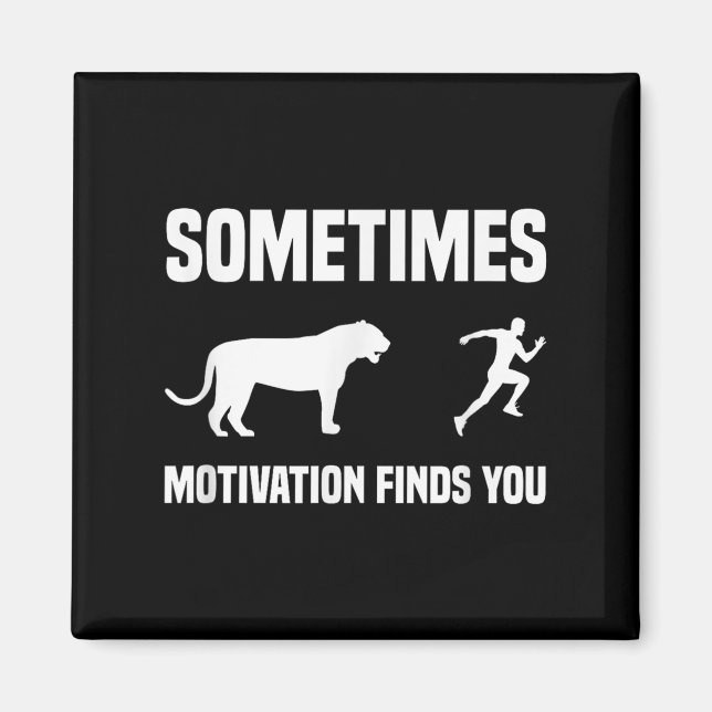 Lönsam Springer av Skeppsport, tiger Motivation Magnet (Framsidan)