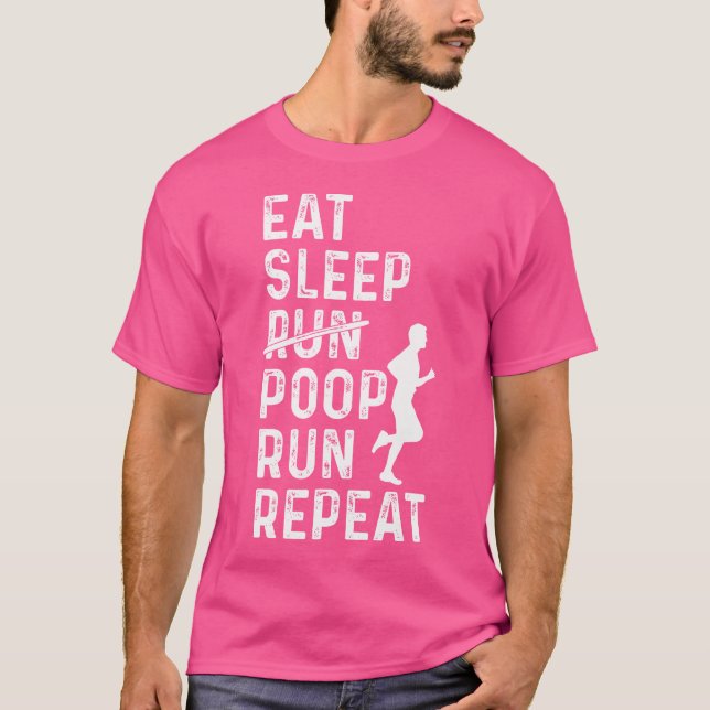 Lönsam Springer Upprepa viloläge Springa Poop Spri T Shirt (Framsida)