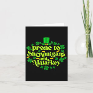 Lönsam St patricks day till fjälldjur och mal Kort