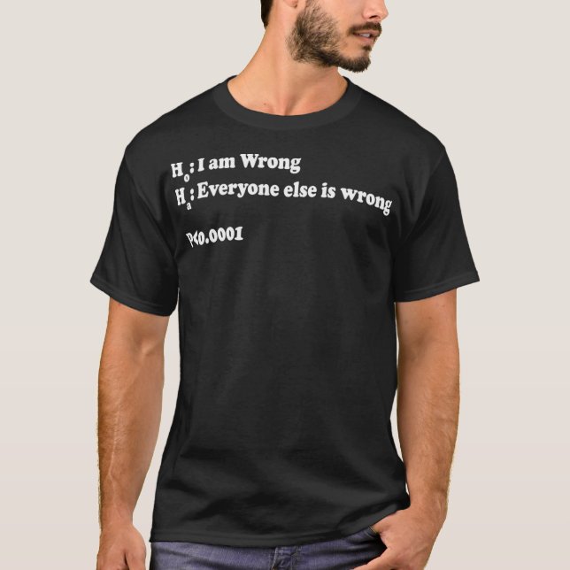 Lönsam statistik T Shirt - alla andra är felaktiga (Framsida)
