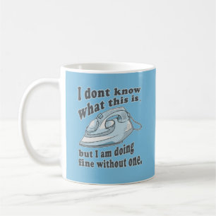 Lönsam strykdesign Jag hatar strykning Kaffemugg