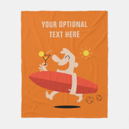 Lönsam Surfer med Cocktail anpassningsbar fleece f