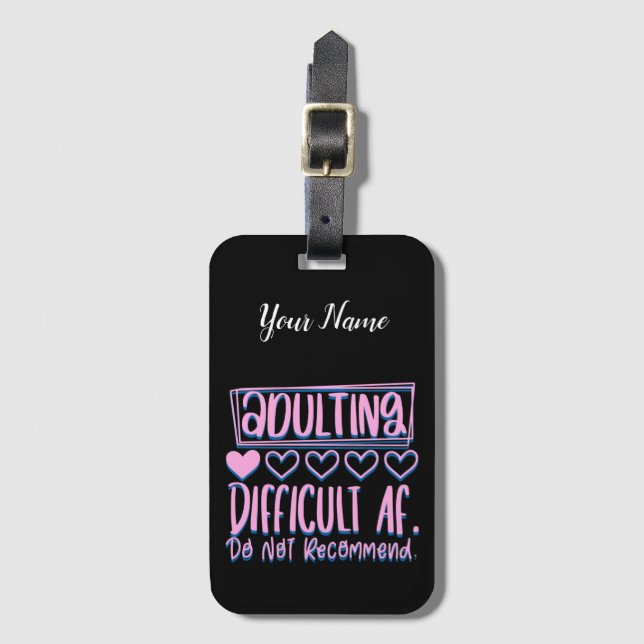 Lönsam, svår AF skulle inte rekommendera Bagagebricka (Framsida vertikal)