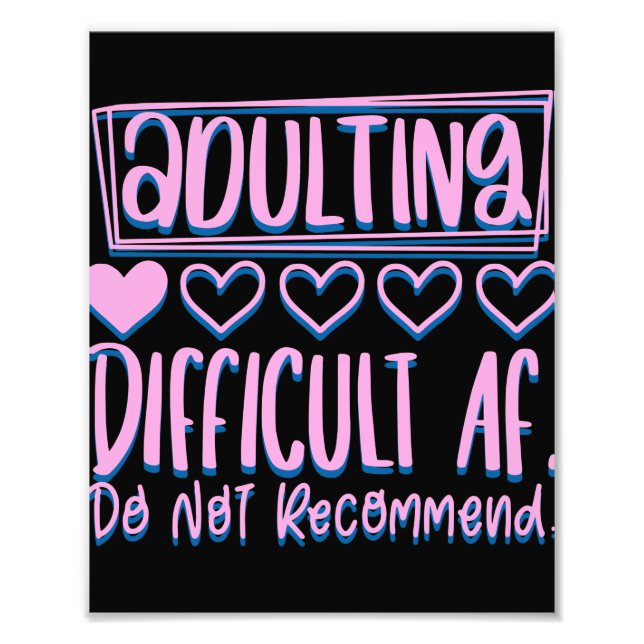 Lönsam, svår AF skulle inte rekommendera Fototryck (Framsidan)