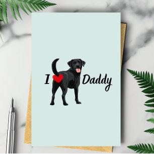 Lönsam Svart lab Hund Bum Butt Heart Fars dag Kort