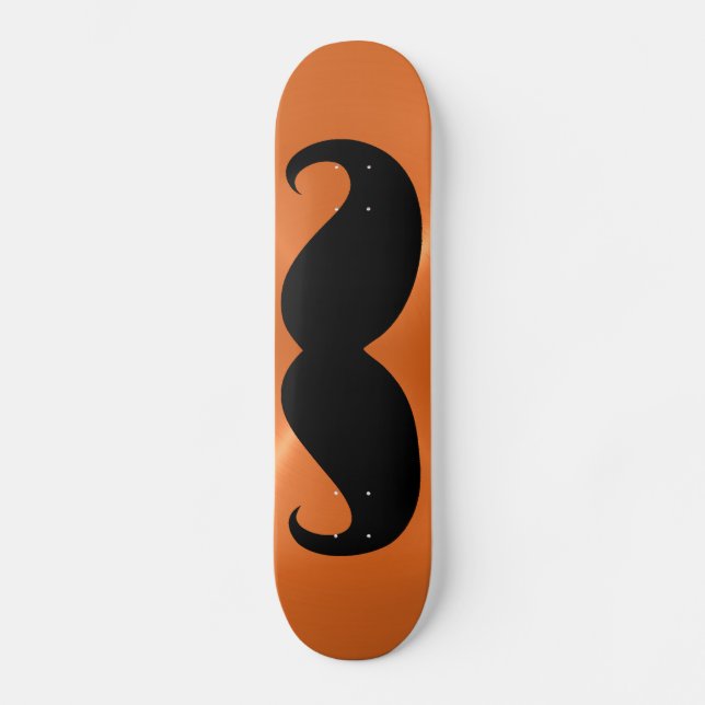 Lönsam svart mustasch 11 old school skateboard bräda 18 cm (Framsida)