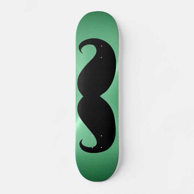 Lönsam svart mustasch 3 skateboard bräda 21,5 cm (Framsida)