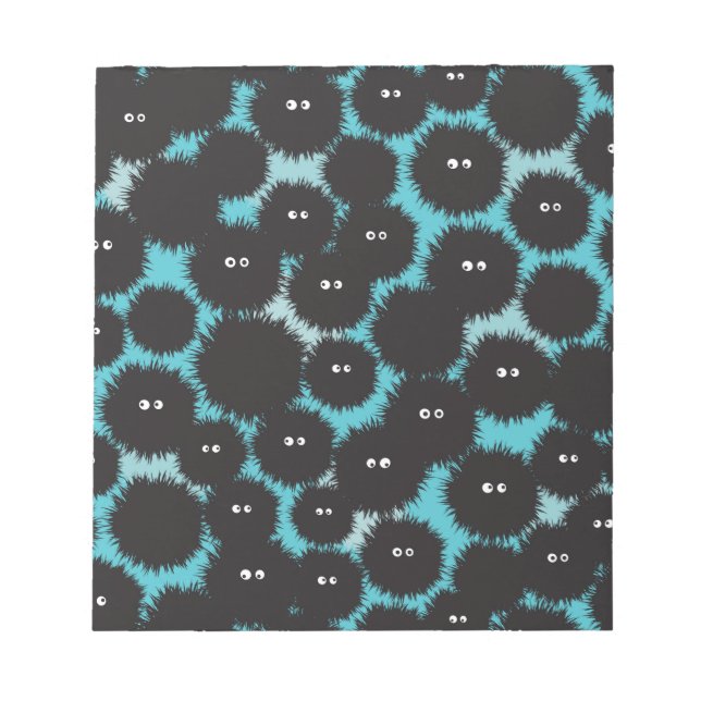 Lönsam svartfluffy-monster anteckningsblock (Framsida)