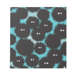 Lönsam svartfluffy-monster anteckningsblock