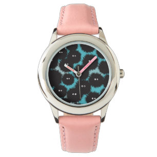 Lönsam svartfluffy-monster armbandsur