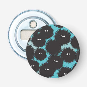 Lönsam svartfluffy-monster flasköppnare