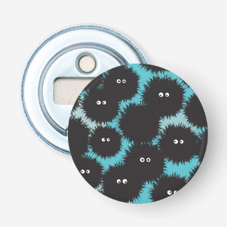 Lönsam svartfluffy-monster flasköppnare