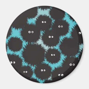 Lönsam svartfluffy-monster magnet