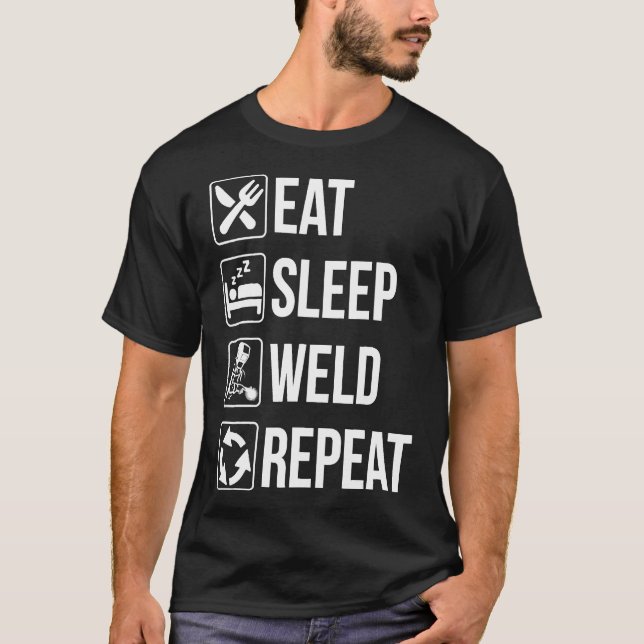 Lönsam svetsning, sömnsvetsning, Upprepa skjorta f T Shirt (Framsida)