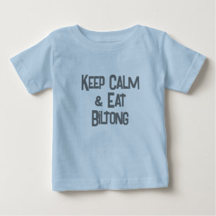 Lönsam sydafrikansk KeepCalm & Eat Biltong T Shirt