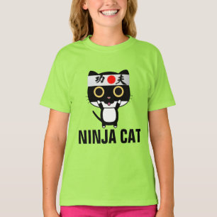 Lönsam T-shirts för barn NINJA CAT