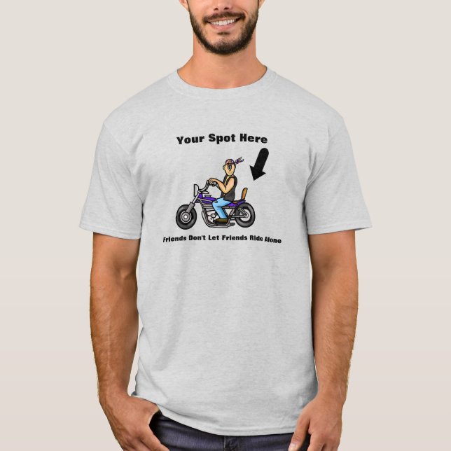 Lönsam T-tröja för motorcykel som begär en passage T Shirt (Framsida)