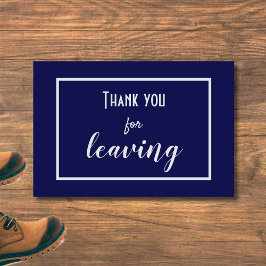 Lönsam "Tack för Lämnande" introducerar antisocial