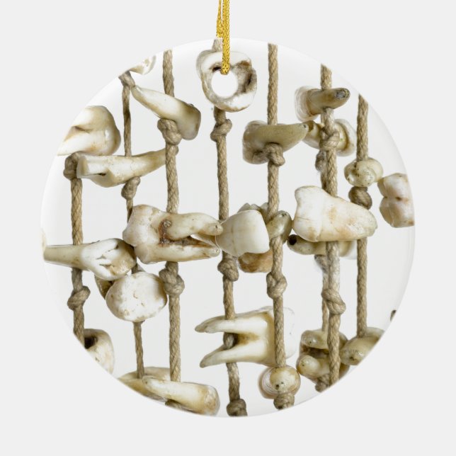 Lönsam tandfotografi extraherad tjugontanddentist julgransprydnad keramik (Baksidan)