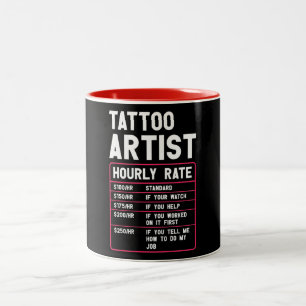 Lönsam Tattoartist-timtaxa Två-Tonad Mugg