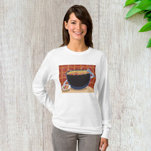 Lönsam Tecknad BBQ Grill med Tongs och Skewers T Shirt