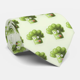 Lönsam Tecknad Broccoli är hälsosam mat Slips