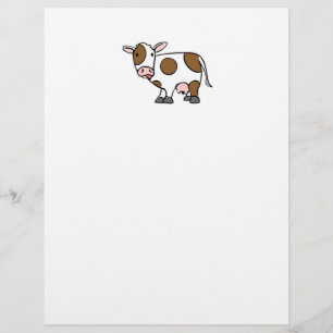 Lönsam Tecknad Cow med Cute Farm Animal Attityt
