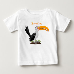 Lönsam tecknad för gult av hornbill safari t shirt