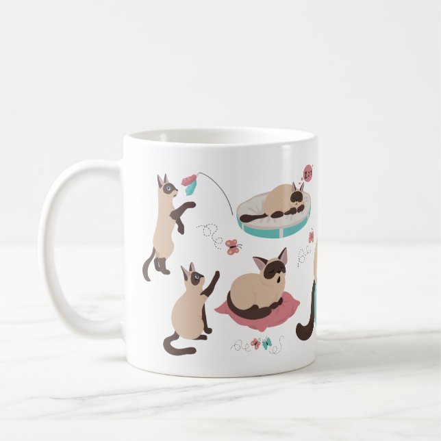 Lönsam tecknad katter kaffemugg (Vänster)