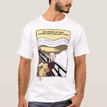 Lönsam Tecknad med hund T-Shirt