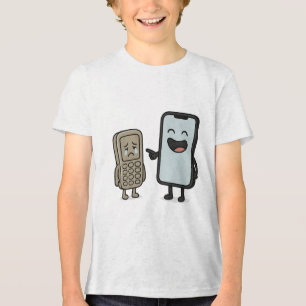Lönsam Tecknad _ Ny smartphone kontra gammal Mobil T Shirt
