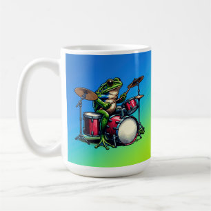 Lönsam Tecknad Octopus spelar Guitar Kaffemugg