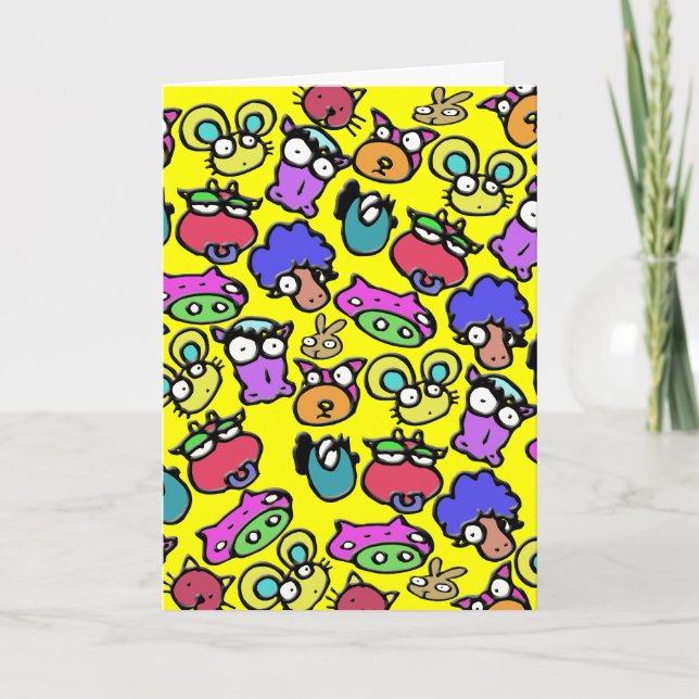 Lönsam tecknad pension farewell kort (Framsida)