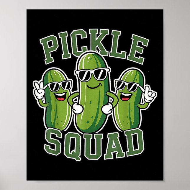Lönsam Tecknad Pickles Älskare Dill Doe Joke Food  Poster (Framsidan)