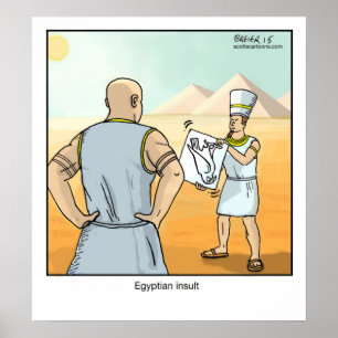 Lönsam Tecknad Poster- egyptiskt insulin Poster