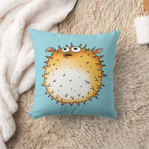 Lönsam Tecknad Puffer-fiskdesign Kudde