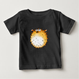 Lönsam Tecknad Puffer-fiskdesign T Shirt