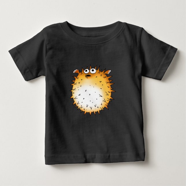 Lönsam Tecknad Puffer-fiskdesign T Shirt (Framsida)