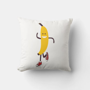 Lönsam Tecknad Running Banana Kudde