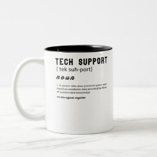 Lönsam teknisk supportdefinition T-shirt Två-Tonad Mugg