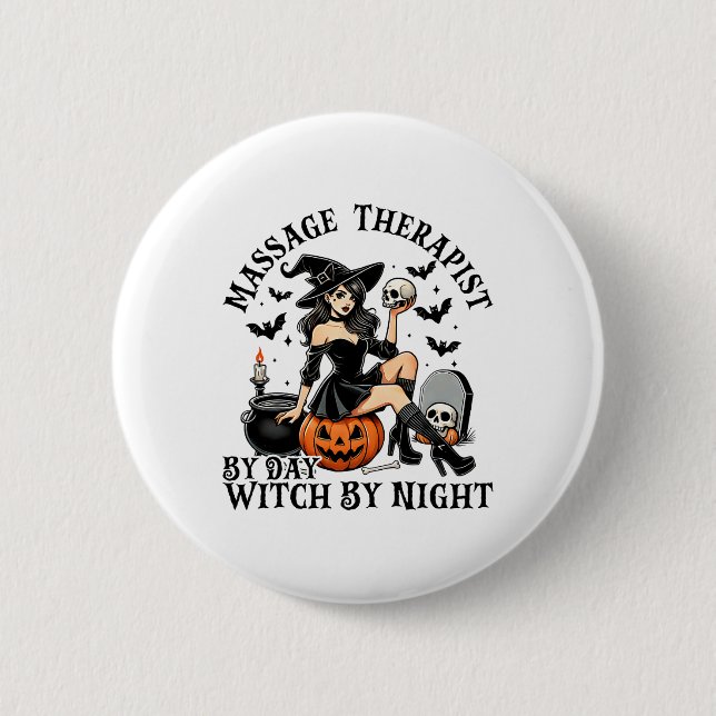 Lönsam terapi Halloween, mandeterapi vid veckodag Knapp (Framsida)